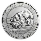 Silver-Canadian-Polar-Bear-Cub-1.5-oz-front